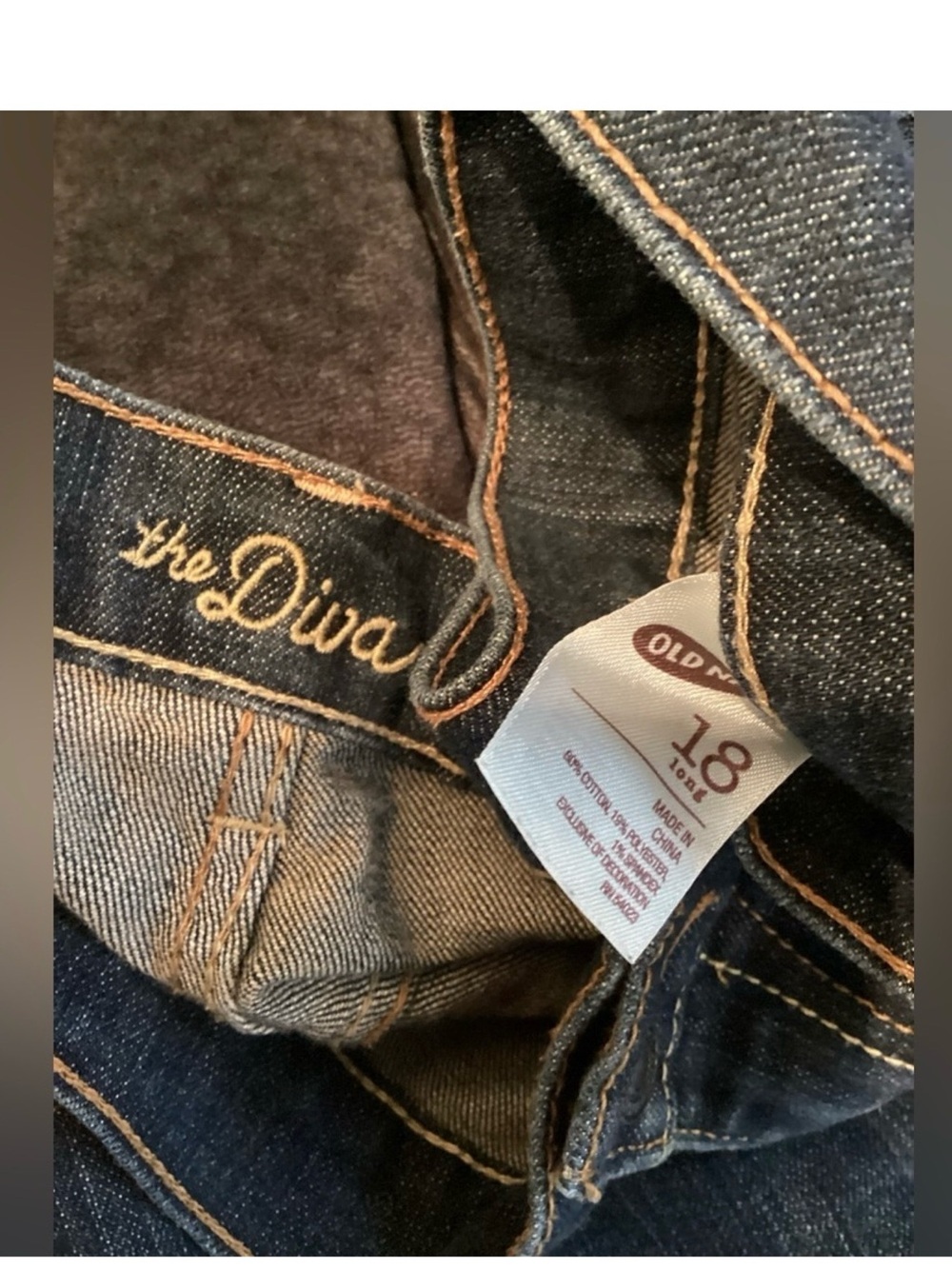 Old Navy The Diva Bootcut Jeans Plus Size 18 long Dark Wash Stretch Denim - Picture 14 of 14